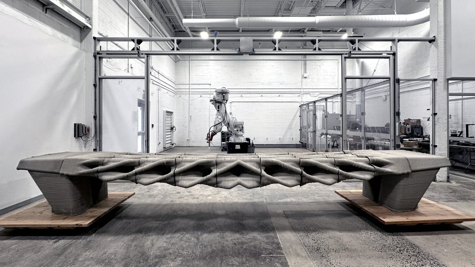 Diamanti — a meter-scale, 3D-printed, post-tensioned concrete canopy in the lab